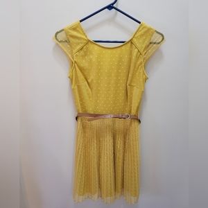 SEQUIN HEARTS Junior's Polka Dot Dress